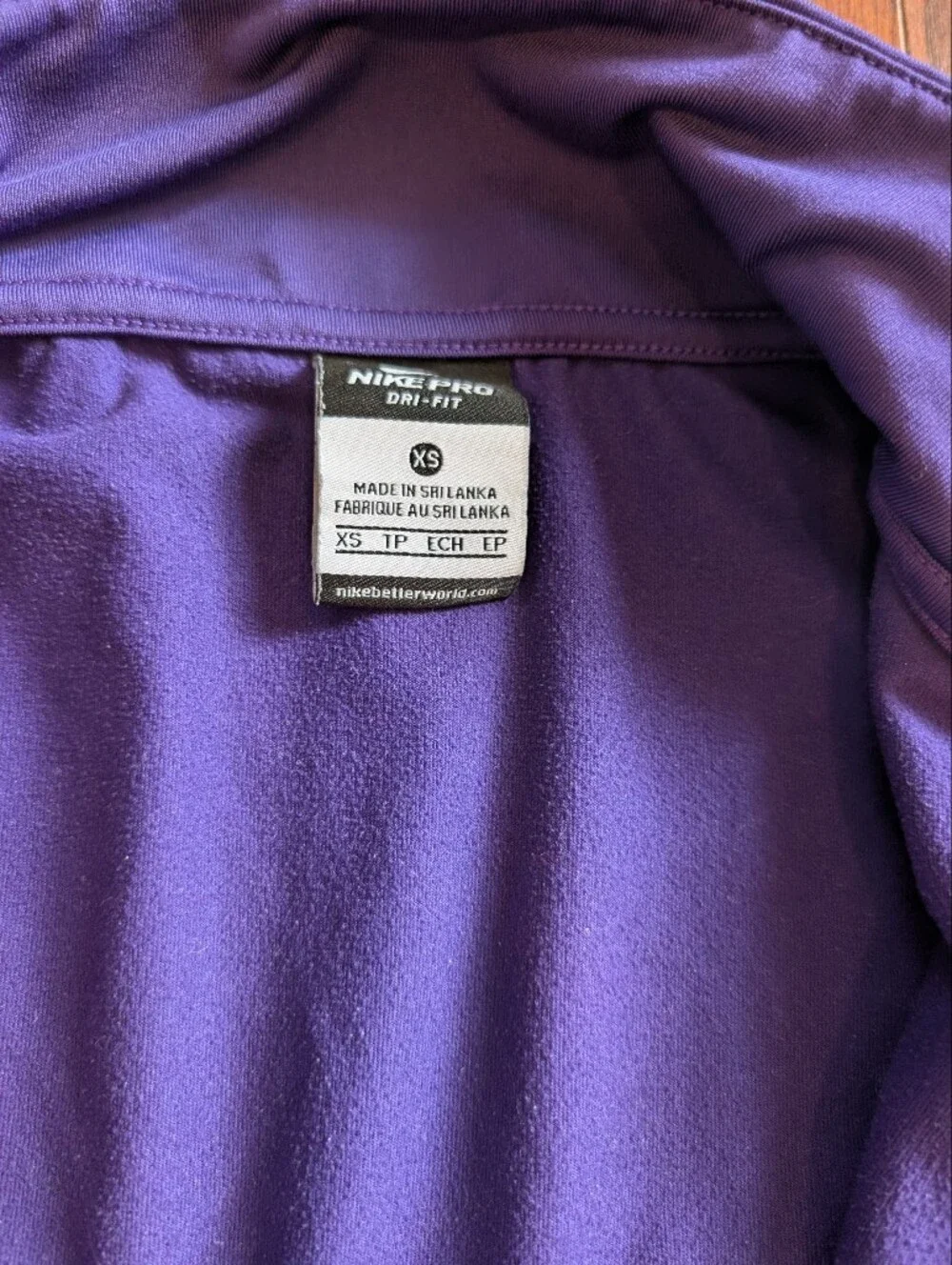 Nike purple xs